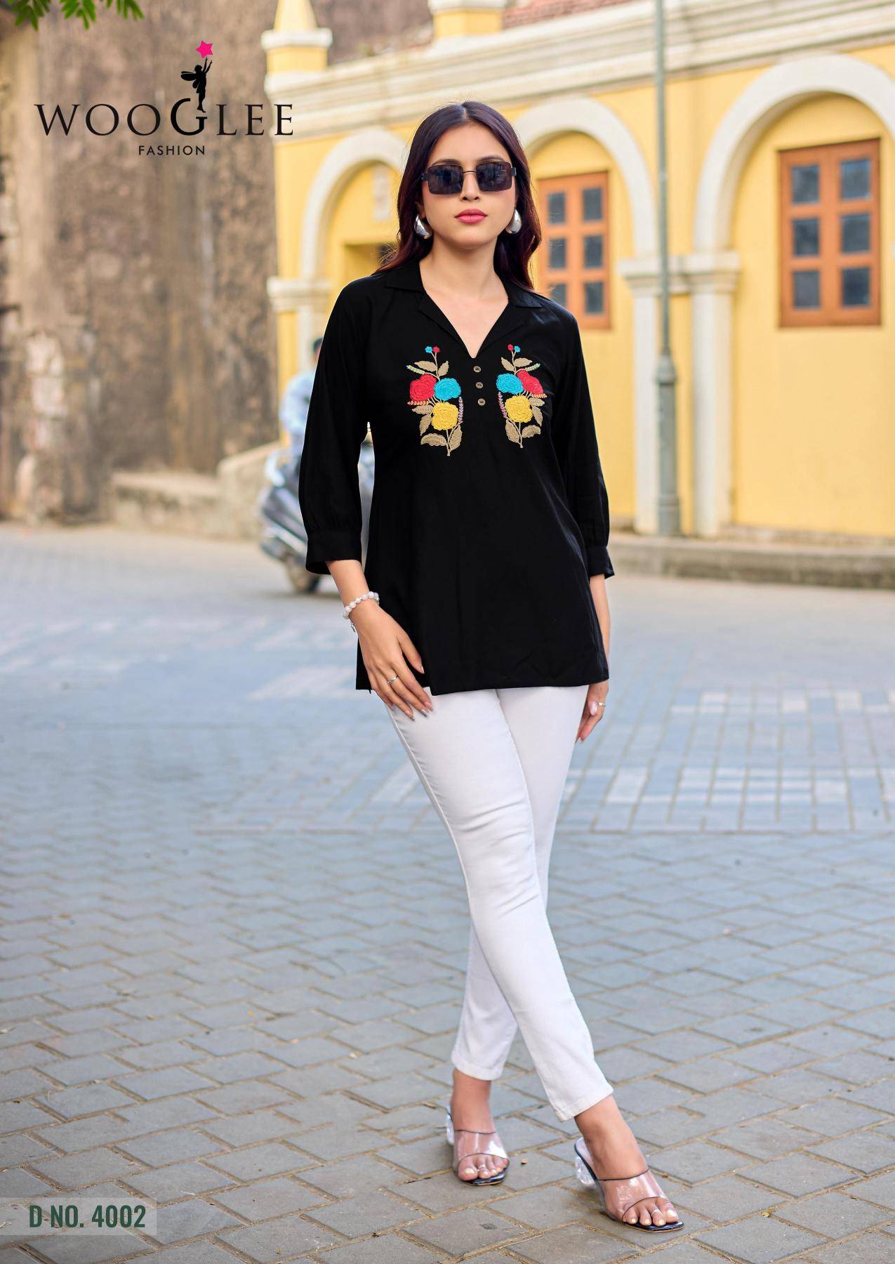Wooglee liyana short top Long kurtis wholesale in Kolkata